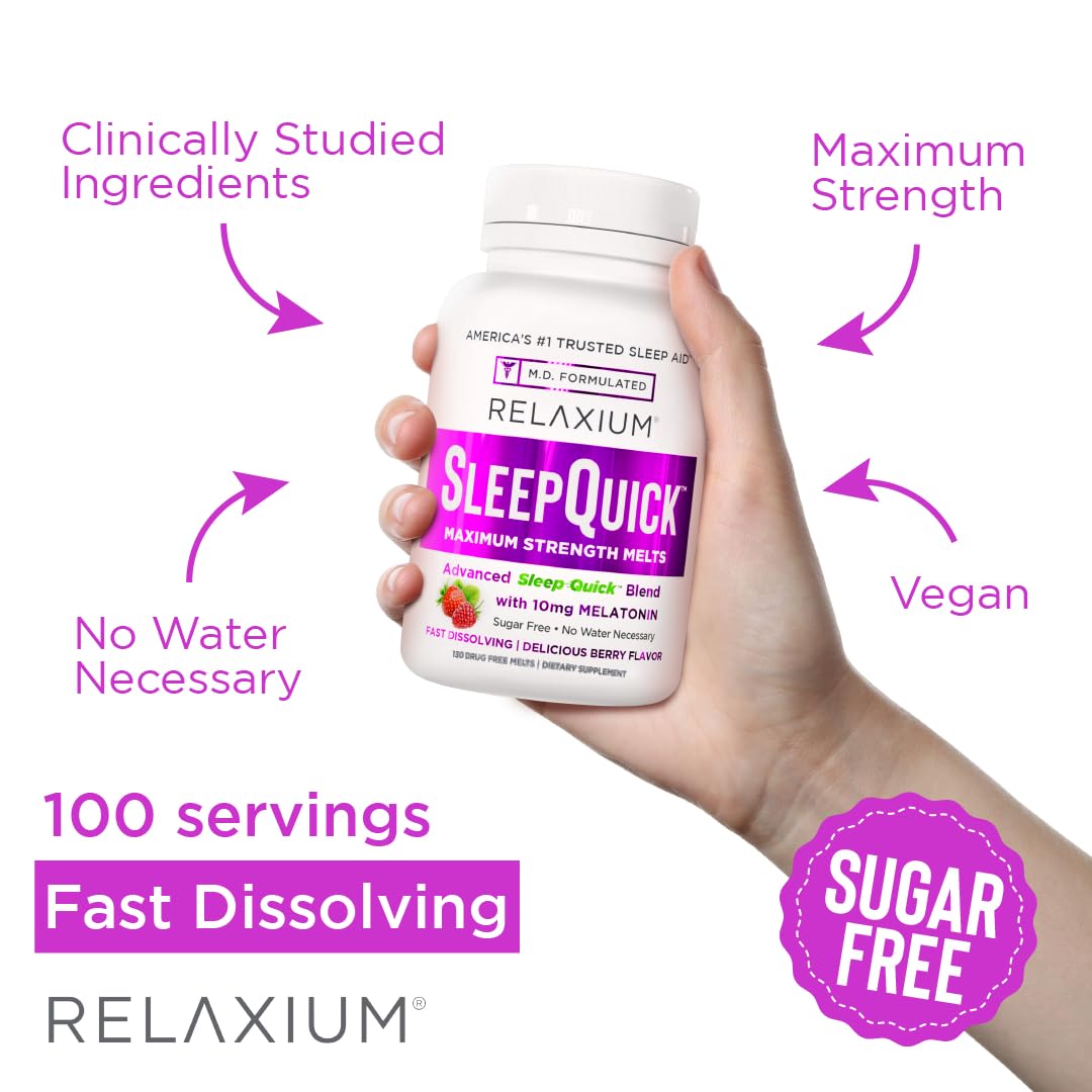 Frasco Relaxium abierto con tabletas berry para almacenamiento seguro