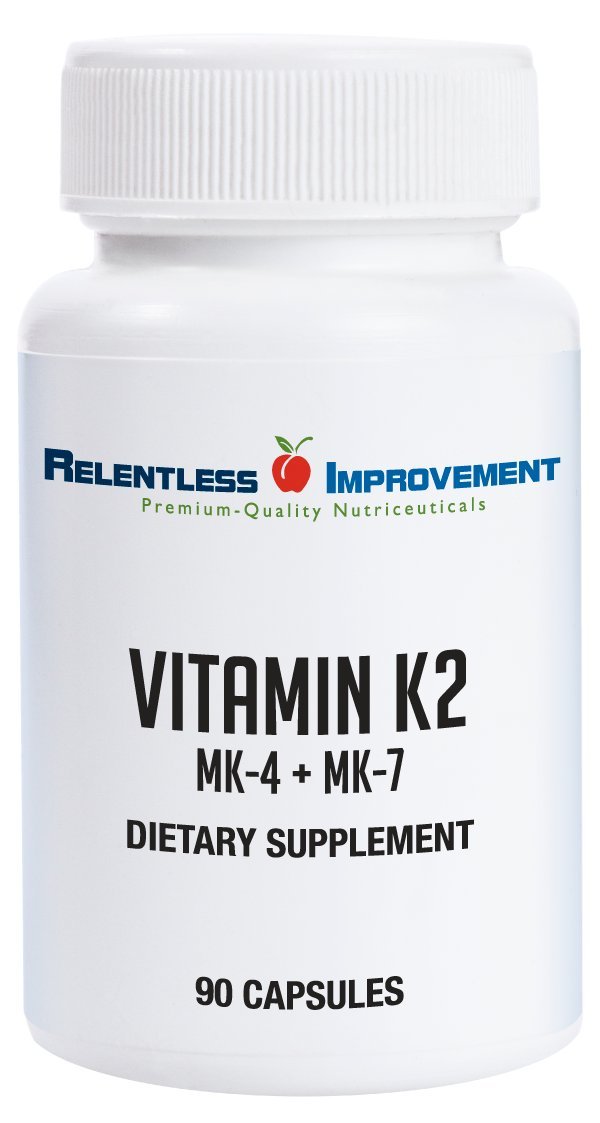 Relentless Improvement frontal del envase mostrando dosis y beneficios