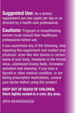 Relentless Improvement Iodine Sublime primer plano del caplet recubierto, fácil de tragar