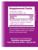 Relentless Improvement Iodine Sublime inserto de algodón con coloración típica por yodo