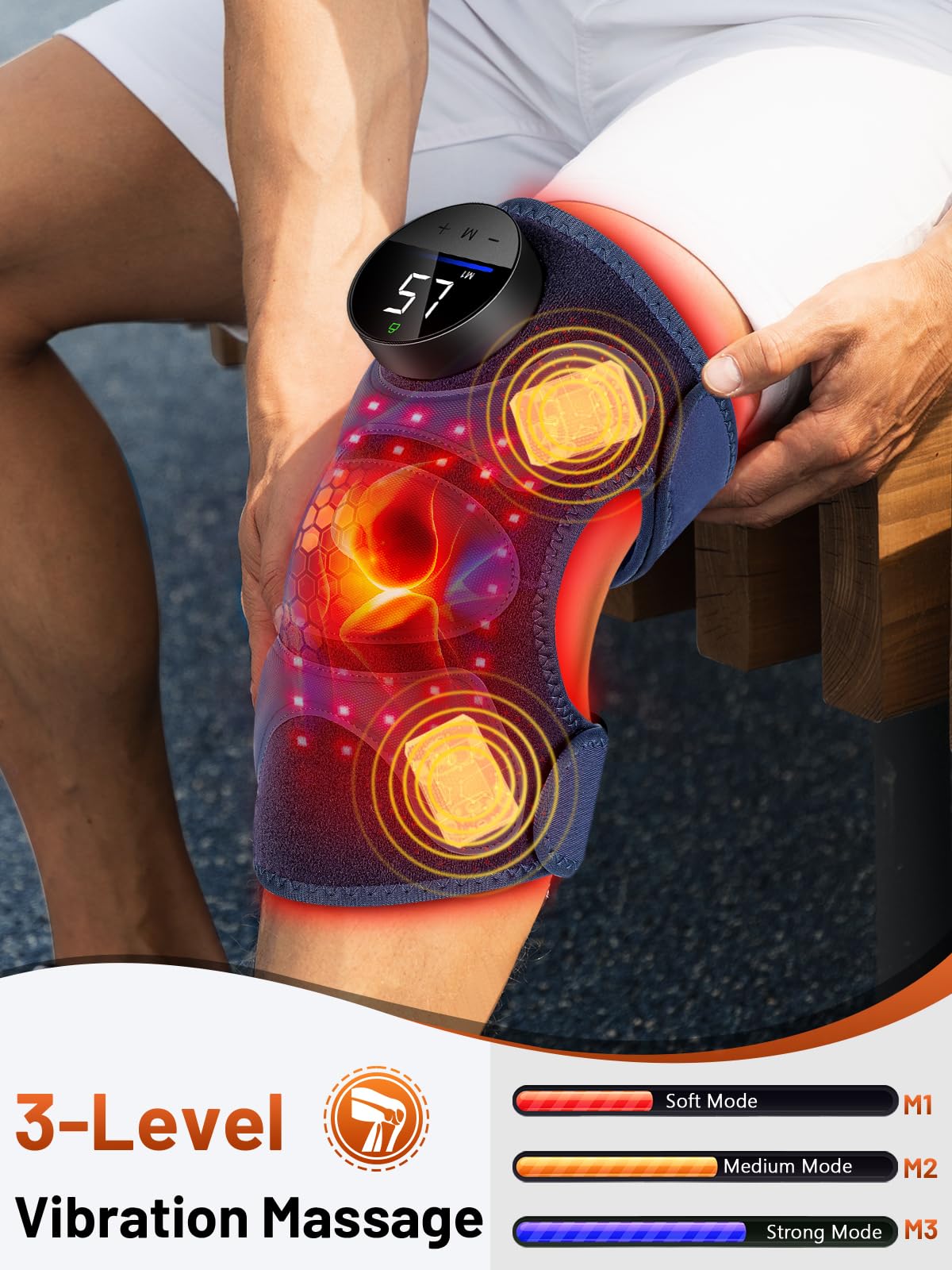 RELEXNOW colocada en hombro mostrando ergonomía y movimiento libre