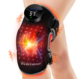 RELEXNOW vista frontal del soporte de rodilla con banda ajustable y luz