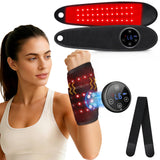 RELEXNOW vista frontal de la venda mostrando ajuste ergonómico y beneficios de confort