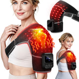 RELEXNOW vista frontal del wrap para hombro con ajuste seguro y comodidad