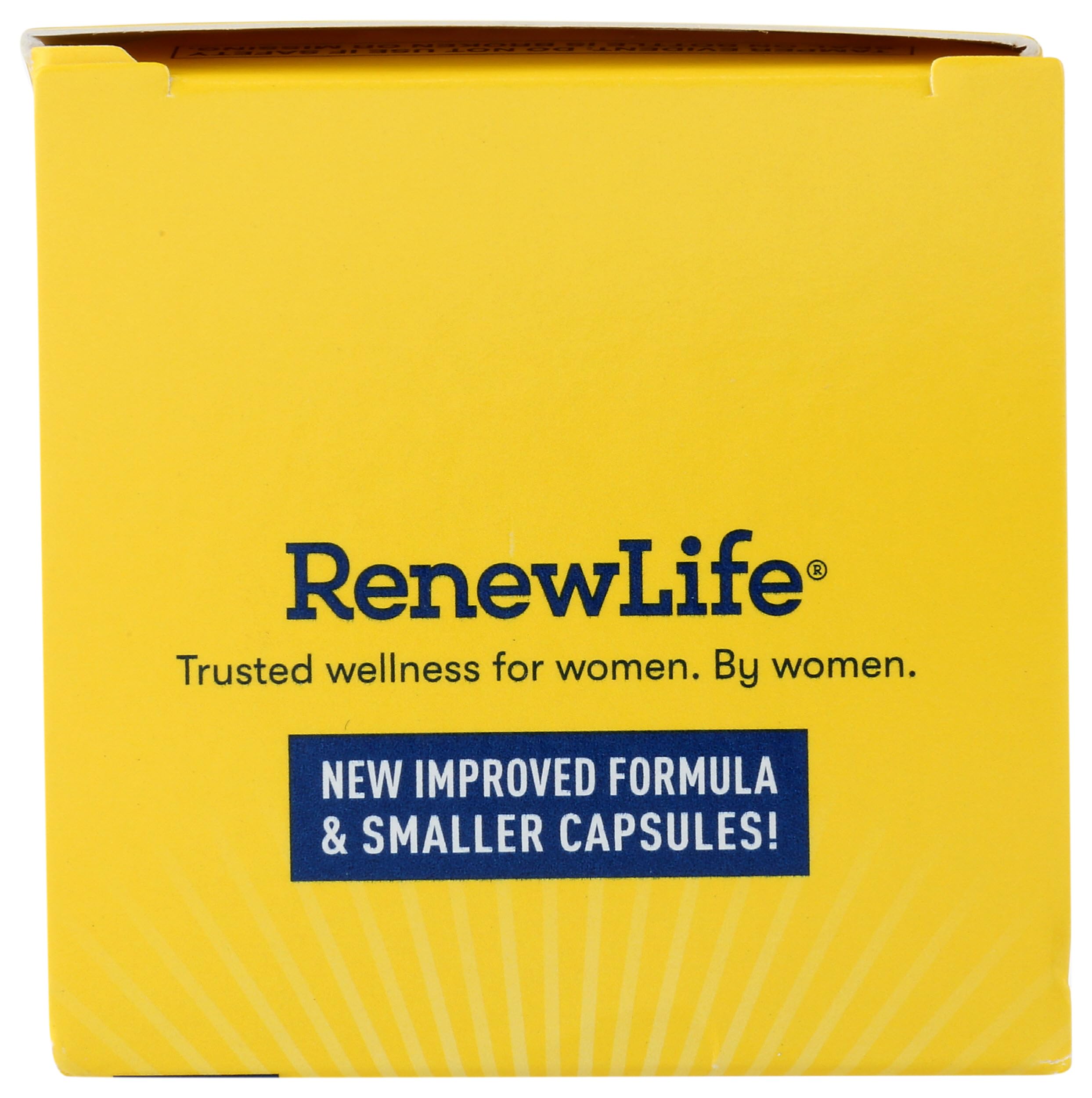 Renew Life cápsula en mano demostrando tamaño cómodo y toma diaria sencilla