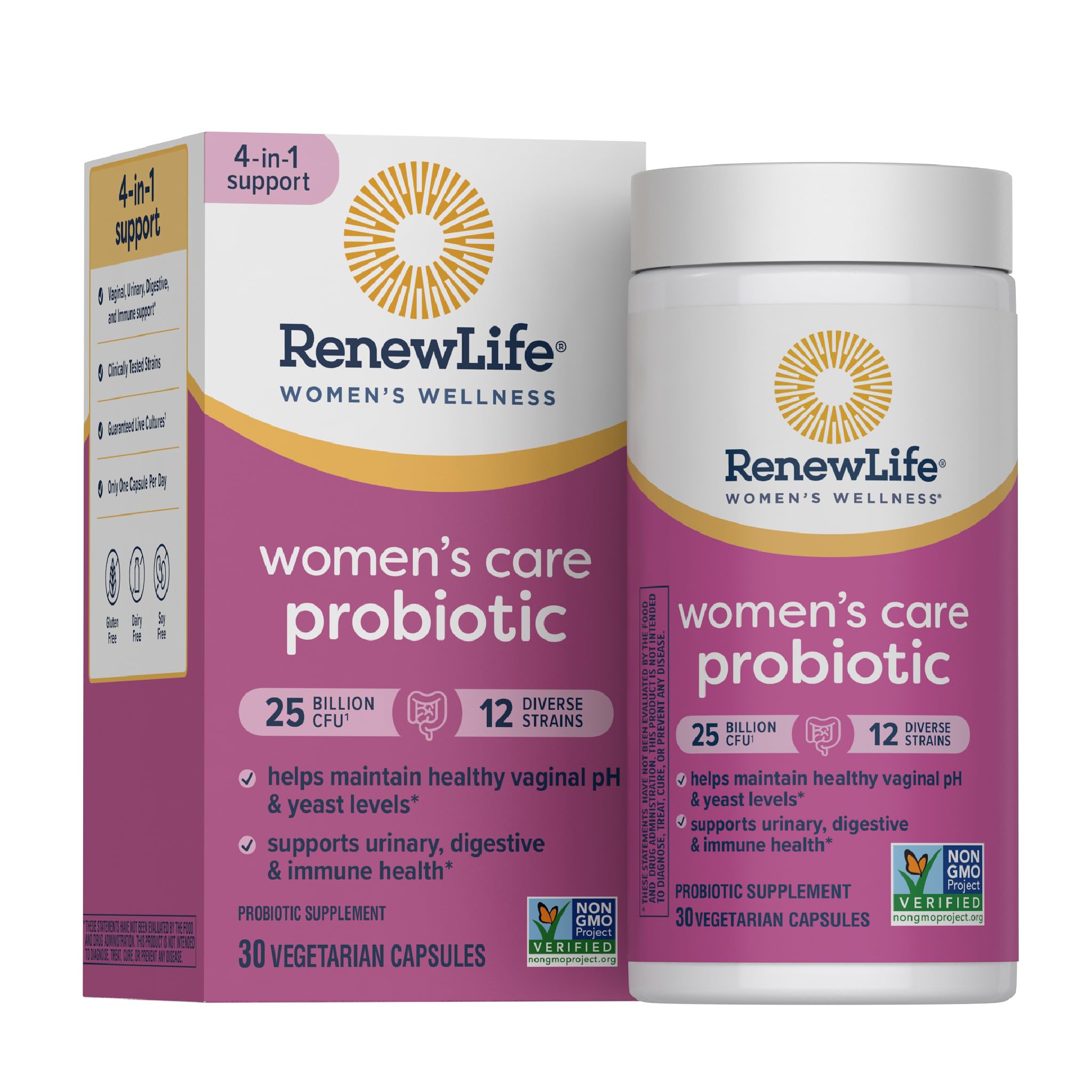 Renew Life frente de envase mostrando etiqueta y beneficios claros