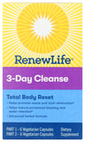 Renew Life frente del envase mostrando diseño y beneficio de limpieza rápida