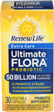 Renew Life frontal del envase mostrando 50 mil millones y beneficios