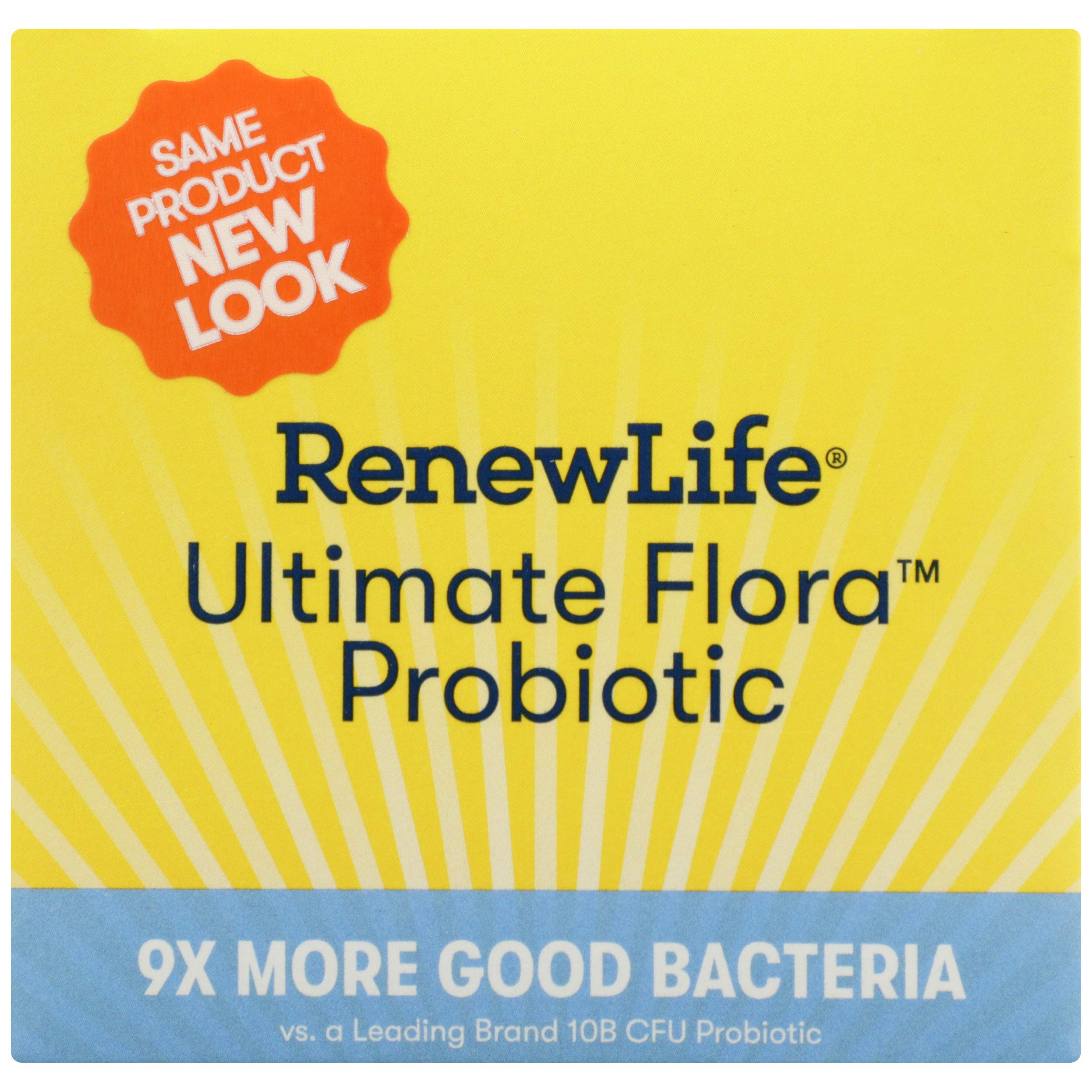 Renew Life packaging explicando cápsula de liberación retrasada