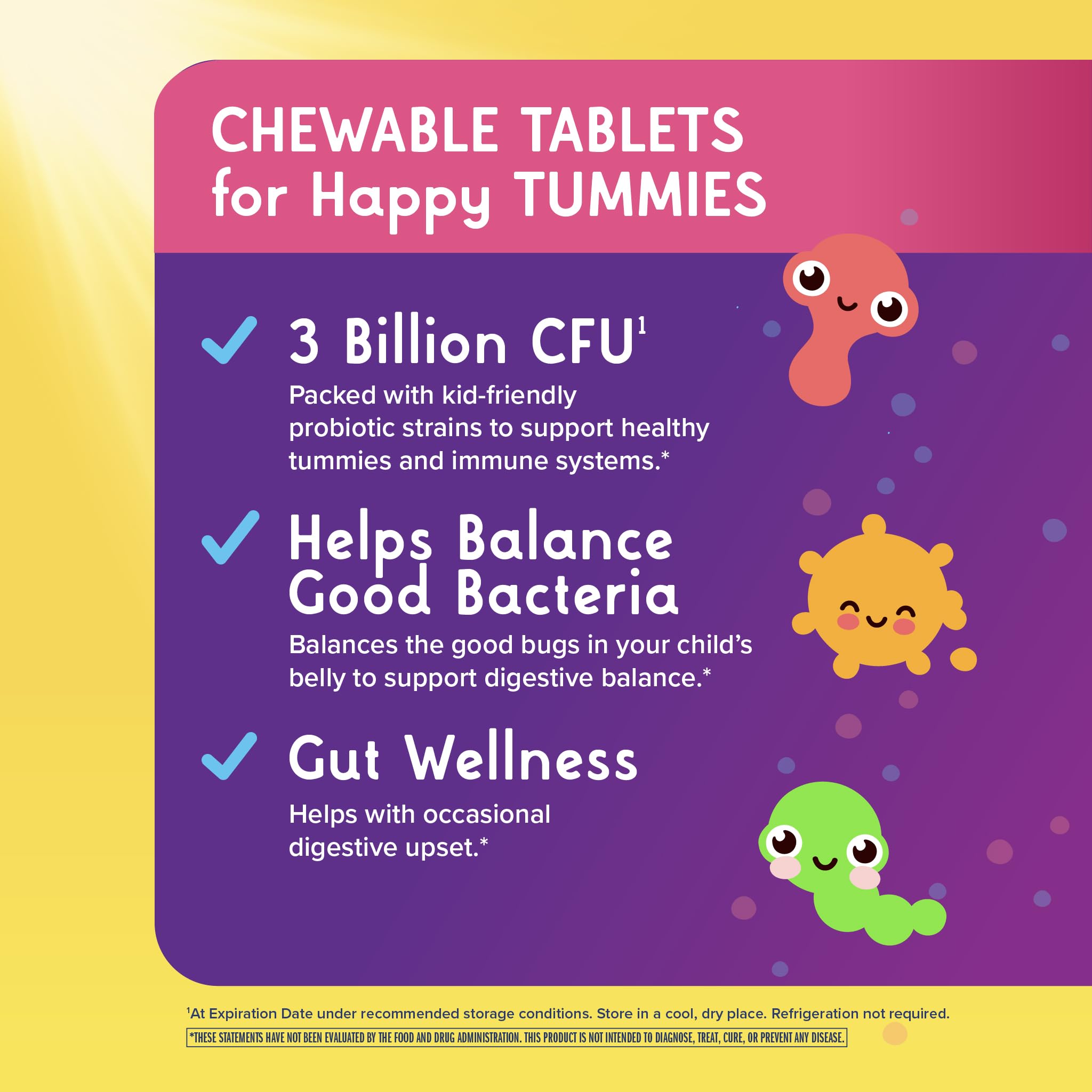 Renew Life tabletas dispersas que ilustran la cantidad por envase