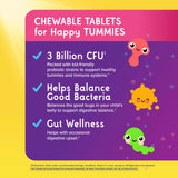 Renew Life tabletas dispersas que ilustran la cantidad por envase