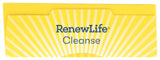 Renew Life dos frascos indicando toma matutina y nocturna para programa claro