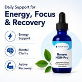 RENEW MIND etiqueta Renew HGH Pro detalle legible y beneficios