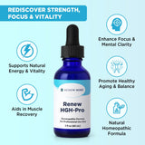 RENEW MIND gota de Renew HGH Pro textura liquida, absorcion rapida