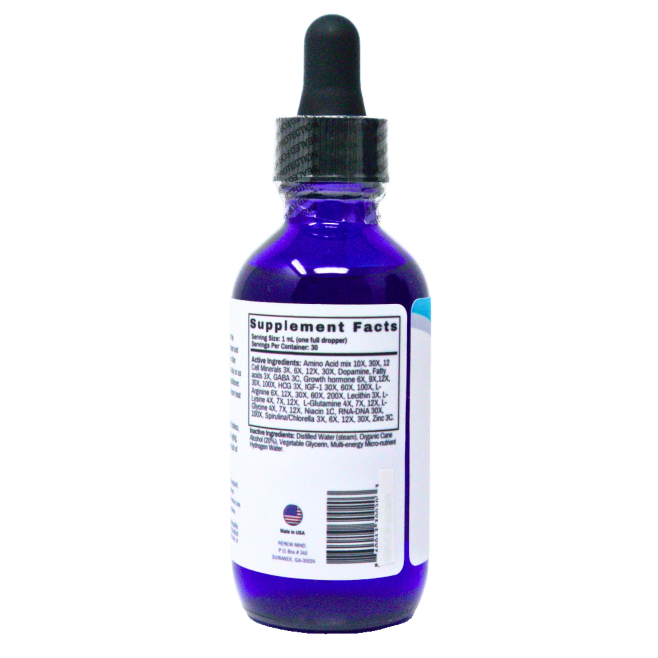 RENEW MIND producto junto a equipo de ejercicio, apoyo recuperacion