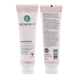 Renew-V ingredientes naturales junto a planta, resalta pureza