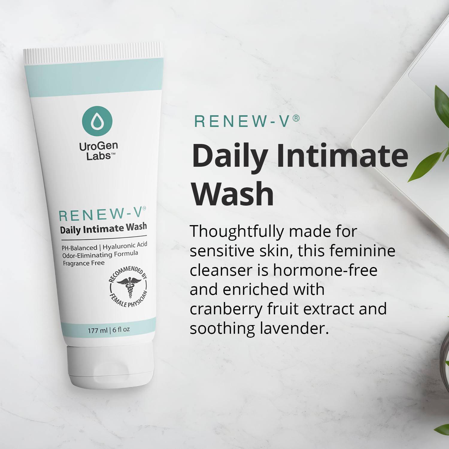 Renew-V kit de viaje en bolso ideal para higiene íntima fuera de casa