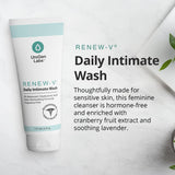 Renew-V kit de viaje en bolso ideal para higiene íntima fuera de casa