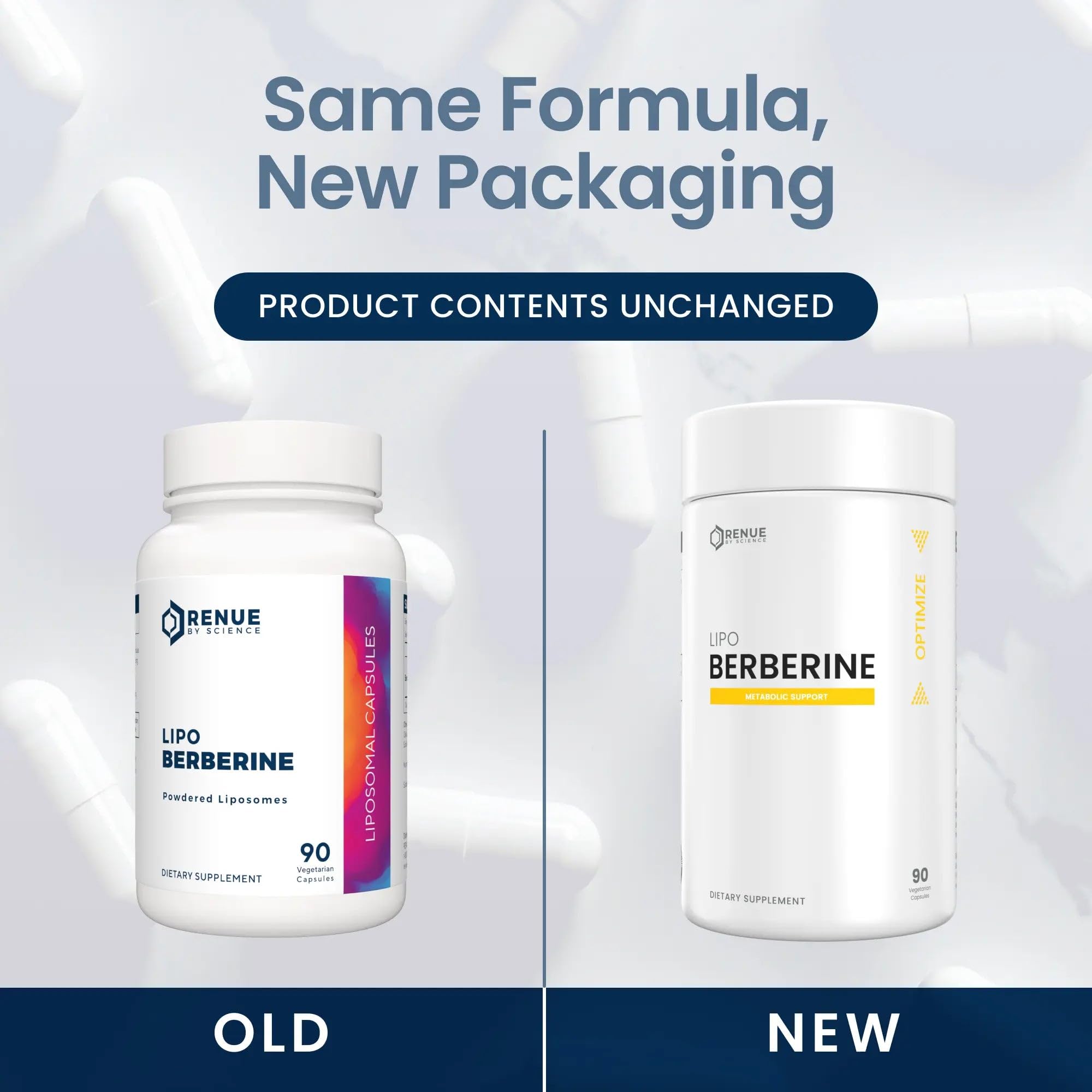 Renue By Science envase con sellos y certificaciones que aportan confianza