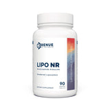 Renue By Science etiqueta cercana con información de 300 mg por toma