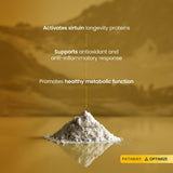 Comparación de tamaño del envase Renue By Science resveratrol, cantidad duradera