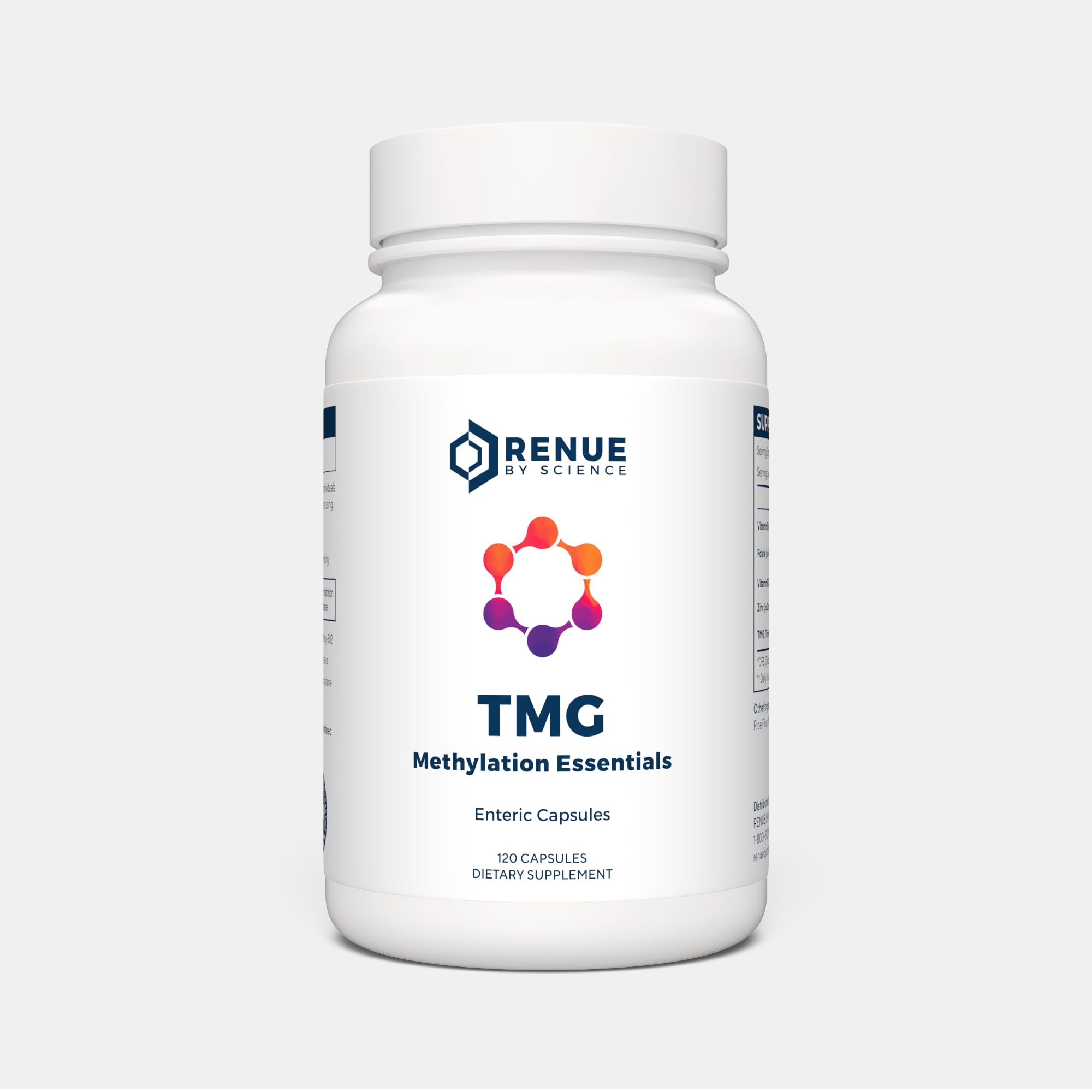 Renue By Science frasco frontal mostrando etiqueta y beneficios principales