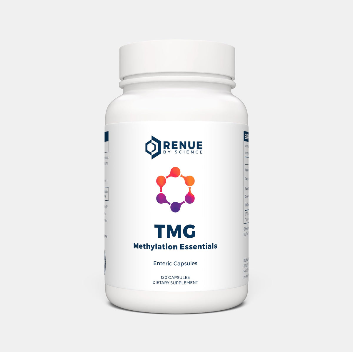 Renue By Science frasco frontal mostrando etiqueta y beneficios principales