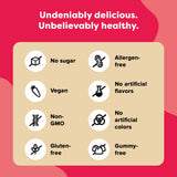 Renzo's etiqueta de ingredientes limpios y certificaciones visibles