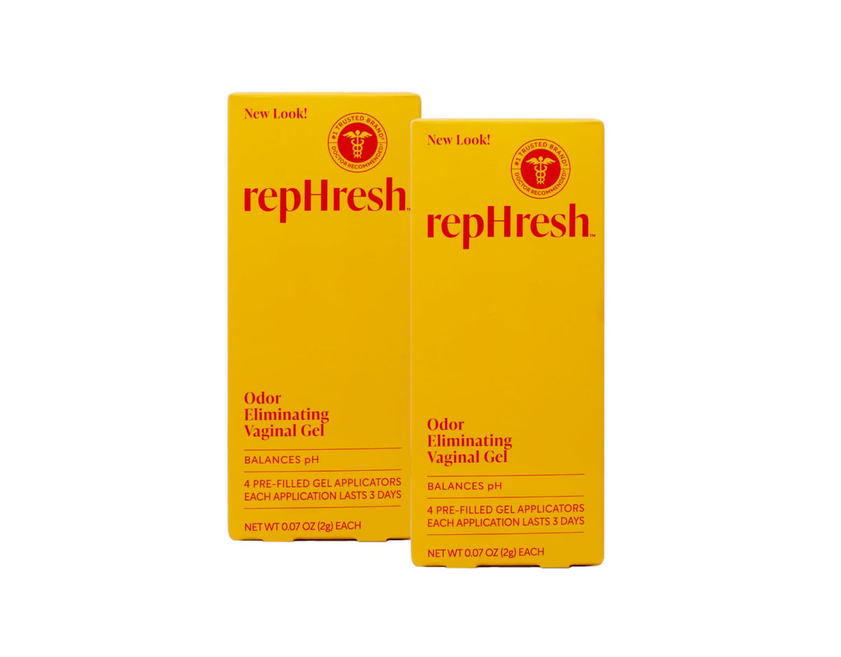 RepHresh gel vaginal frontal mostrando empaque y facilidad de uso