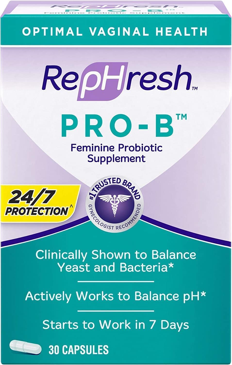 Rephresh Pro-B frente del empaque mostrando unidad y beneficios