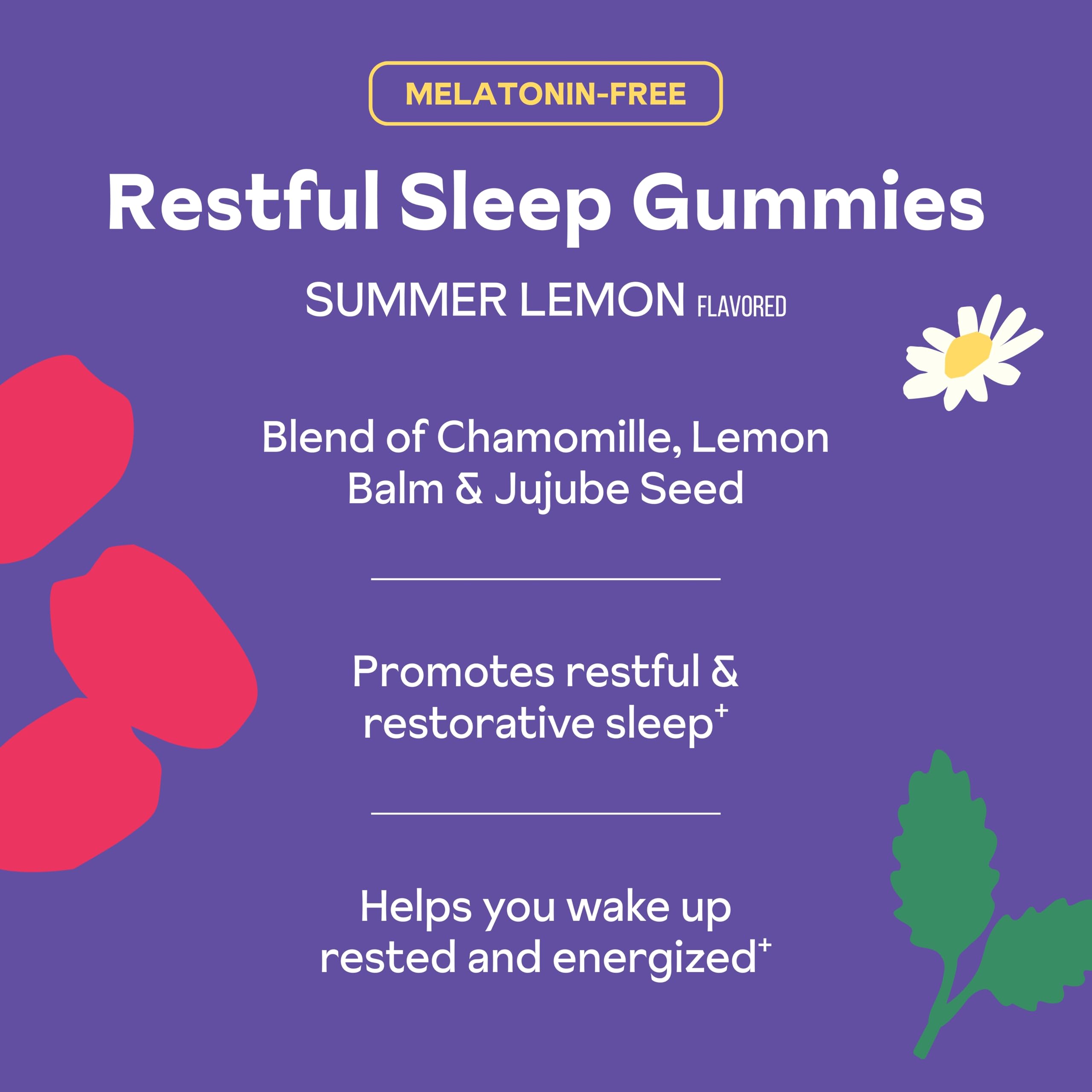 Reprise gomitas en mano para comparar tamaño y facilidad de toma antes de dormir