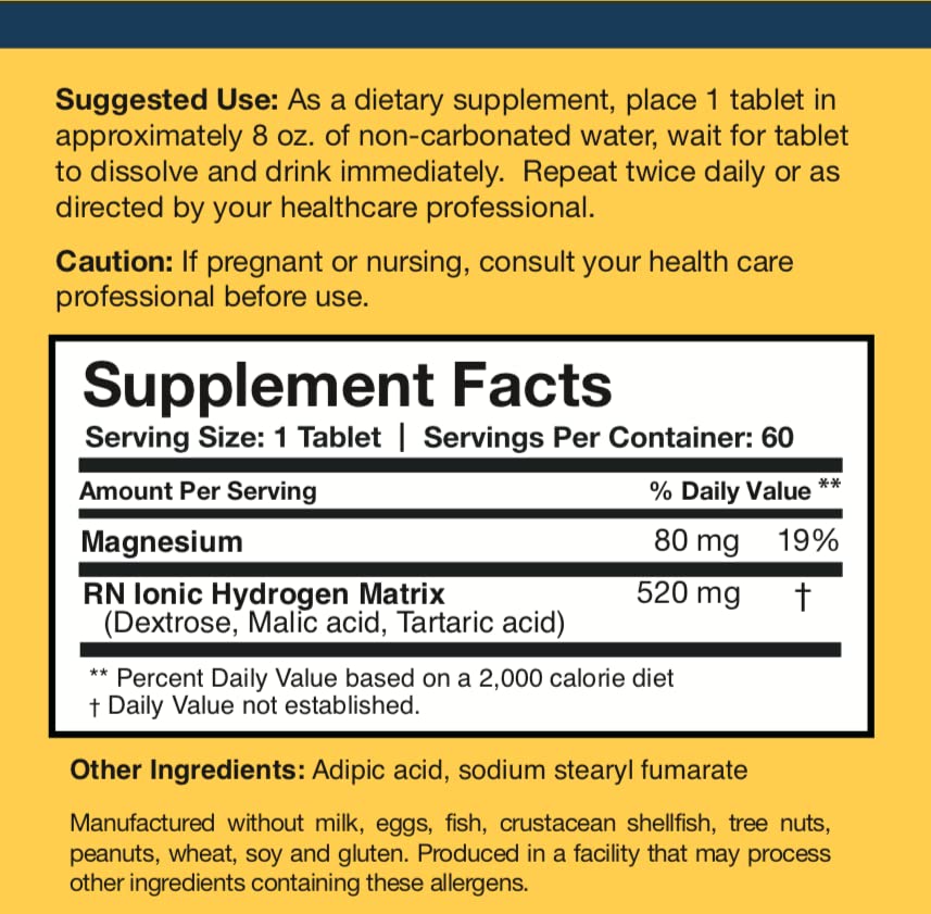 Researched Nutritionals comparación de tamaño de una tableta frente a una moneda