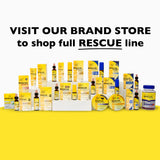 RESCUE Bach etiqueta con ingredientes y beneficios claros