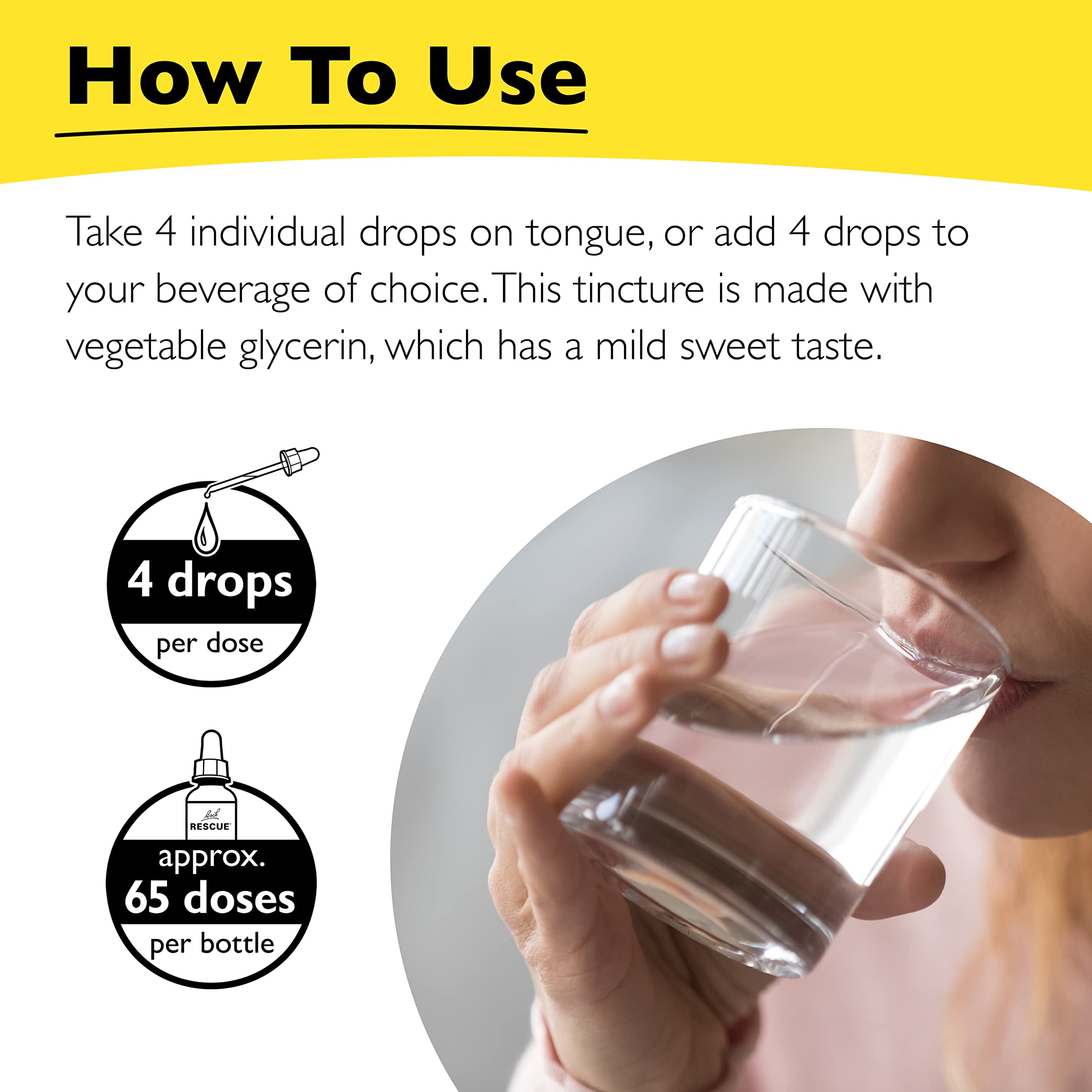 RESCUE etiqueta cercana mostrando ingredientes y beneficios claros