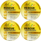 RESCUE pastilles embalaje frontal mostrando sabor naranja y saúco y conveniencia