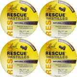 RESCUE pastilles frente del envase mostrando sabor grosella y formato práctico