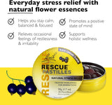 RESCUE pastillas en primer plano destacando forma y facilidad de uso