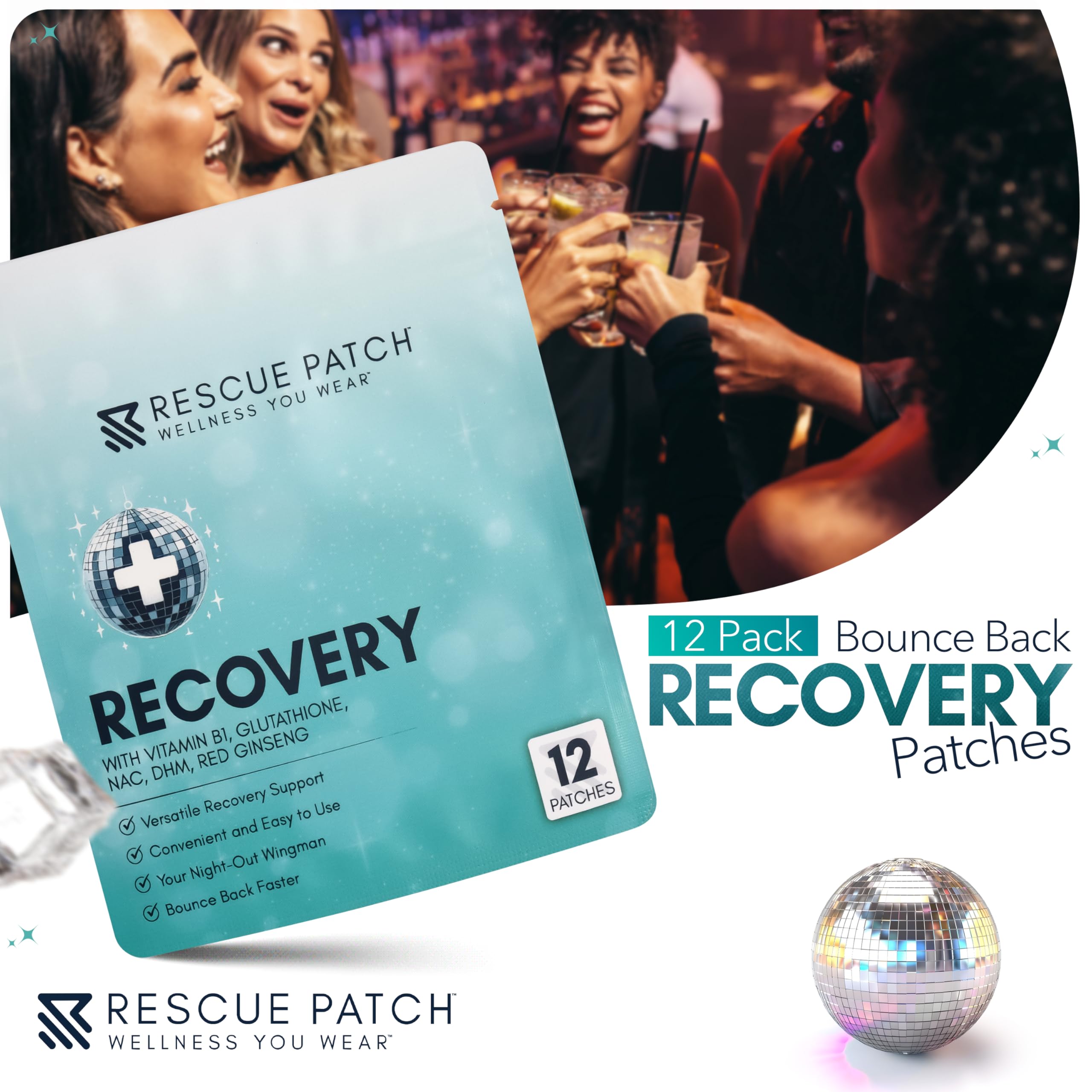 Rescue Patch primer plano del parche para ver textura y adhesión cómoda