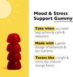 RESCUE detalle textura de gominola naranja, aspecto apetecible y natural