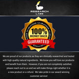 Research Labs etiqueta de ingredientes destacando minerales y extractos principales