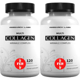 Research Labs frasco delantero mostrando la marca y beneficio de colágeno
