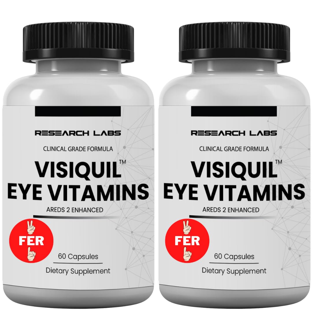 Research Labs empaque frontal que muestra fórmula AREDS 2 y beneficios visibles