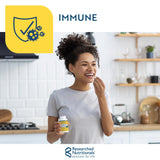 Researched Nutritionals cápsulas abiertas detalle de textura y fácil ingestión