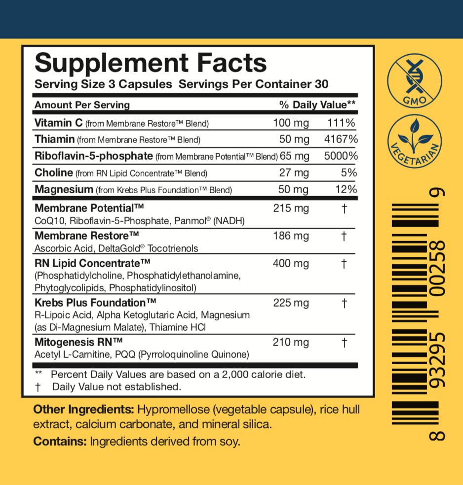 Researched Nutritionals cápsulas en primer plano, textura y calidad visible
