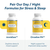 Researched Nutritionals Circadian PM etiqueta con lista de ingredientes que destaca fórmulas veganas
