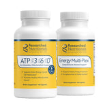 Researched Nutritionals Energy Multi-Plex frente mostrando envase y claridad de uso