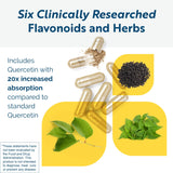 Researched Nutritionals HistaQuel etiqueta con información clara de ingredientes