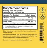 Researched Nutritionals HistaQuel frasco en manos de usuario mostrando facilidad de uso