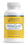Researched Nutritionals HistaQuel vista frontal del envase mostrando la presentación clara