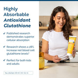 Researched Nutritionals tubo flexible apretado para dosificar una cucharadita con control preciso